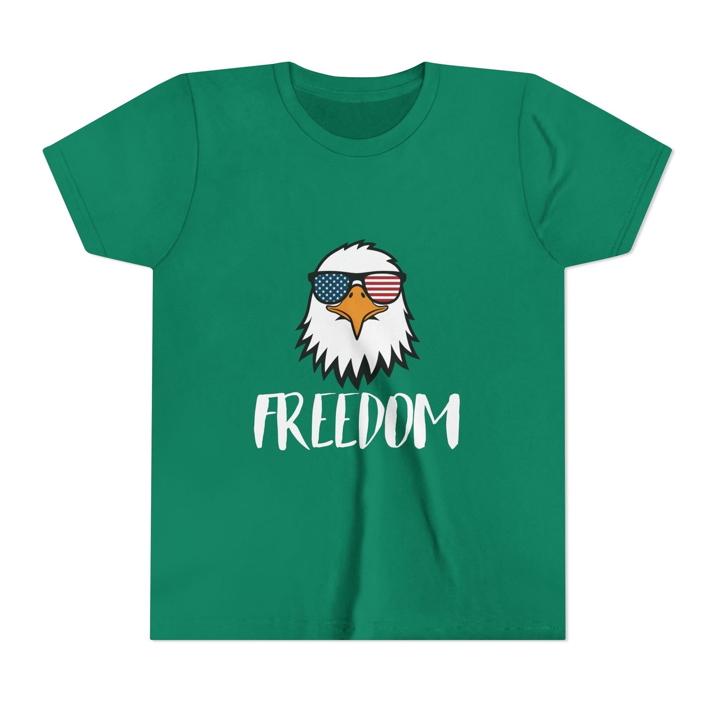 Freedom Eagle Aviator Youth T-Shirt | USA Bald Eagle Graphic Tee