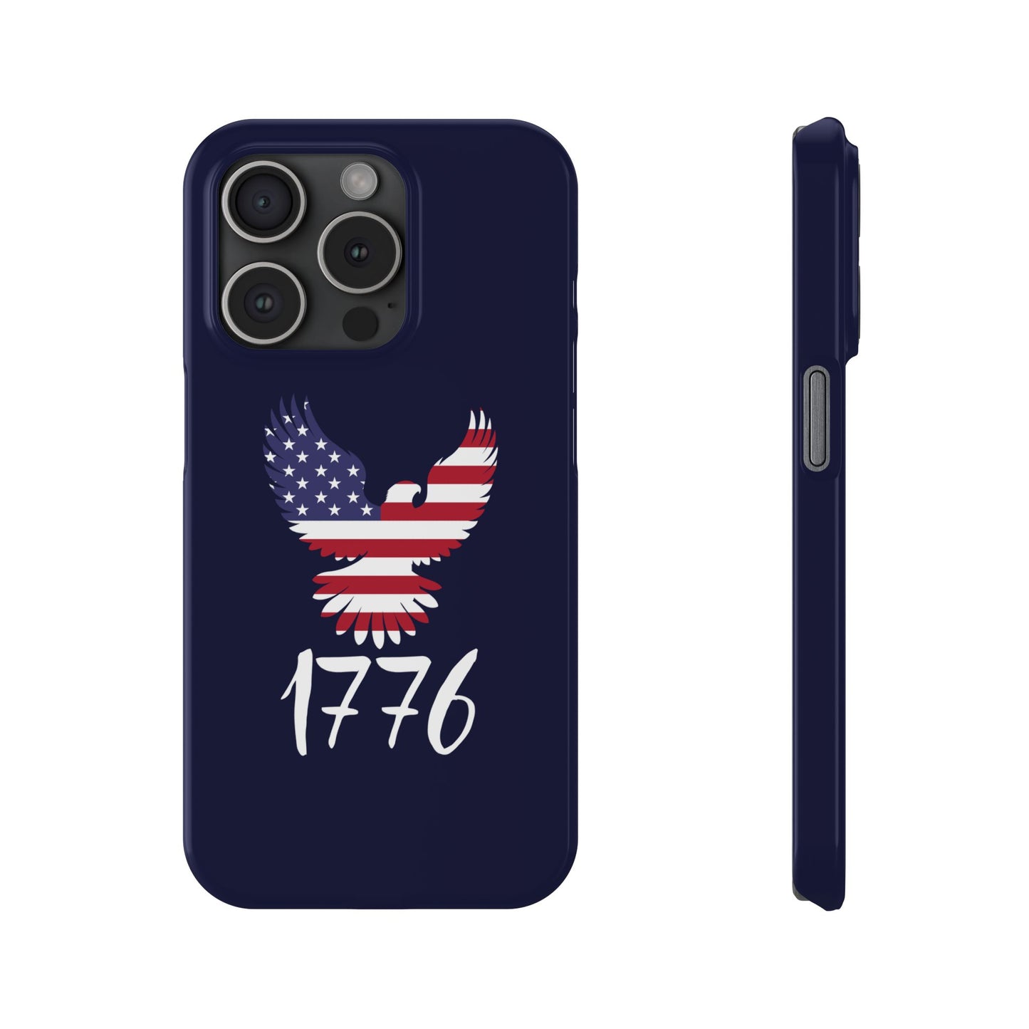 1776 Heritage Premium Slim Phone Case | USA Bald Eagle Graphic
