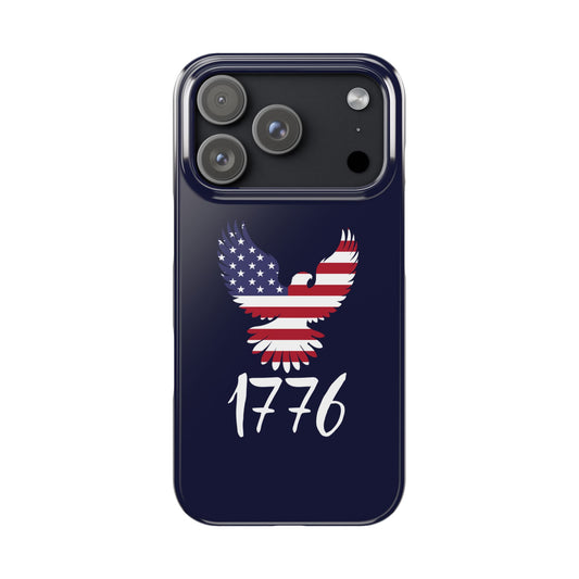 1776 Heritage Premium Slim Phone Case | USA Bald Eagle Graphic