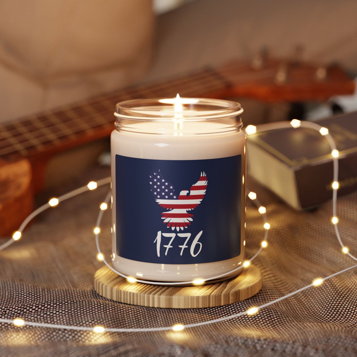 1776 Heritage Scented Jar Candle | USA Bald Eagle Graphic (9 oz)