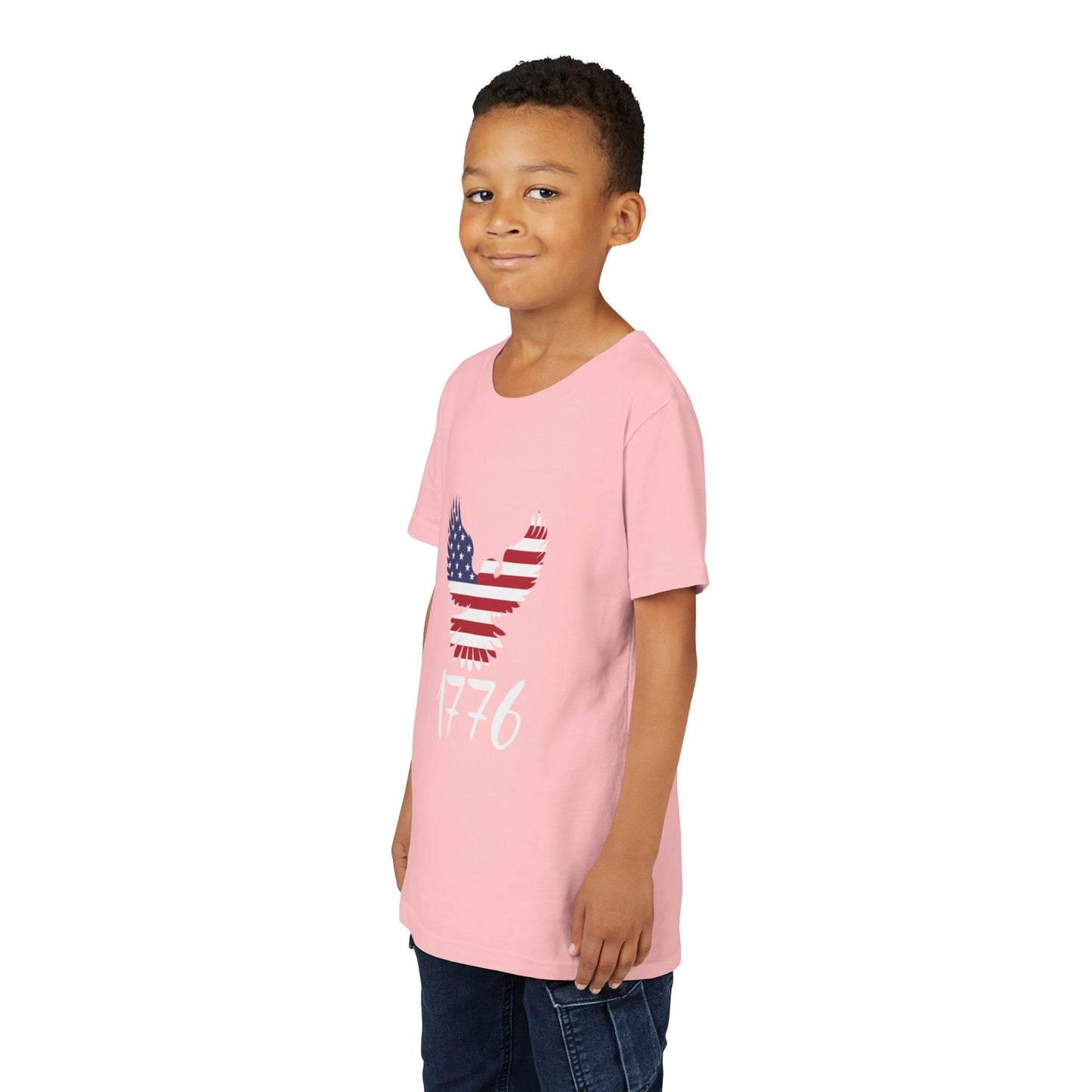 1776 Heritage Youth T-Shirt | USA Bald Eagle Graphic Tee