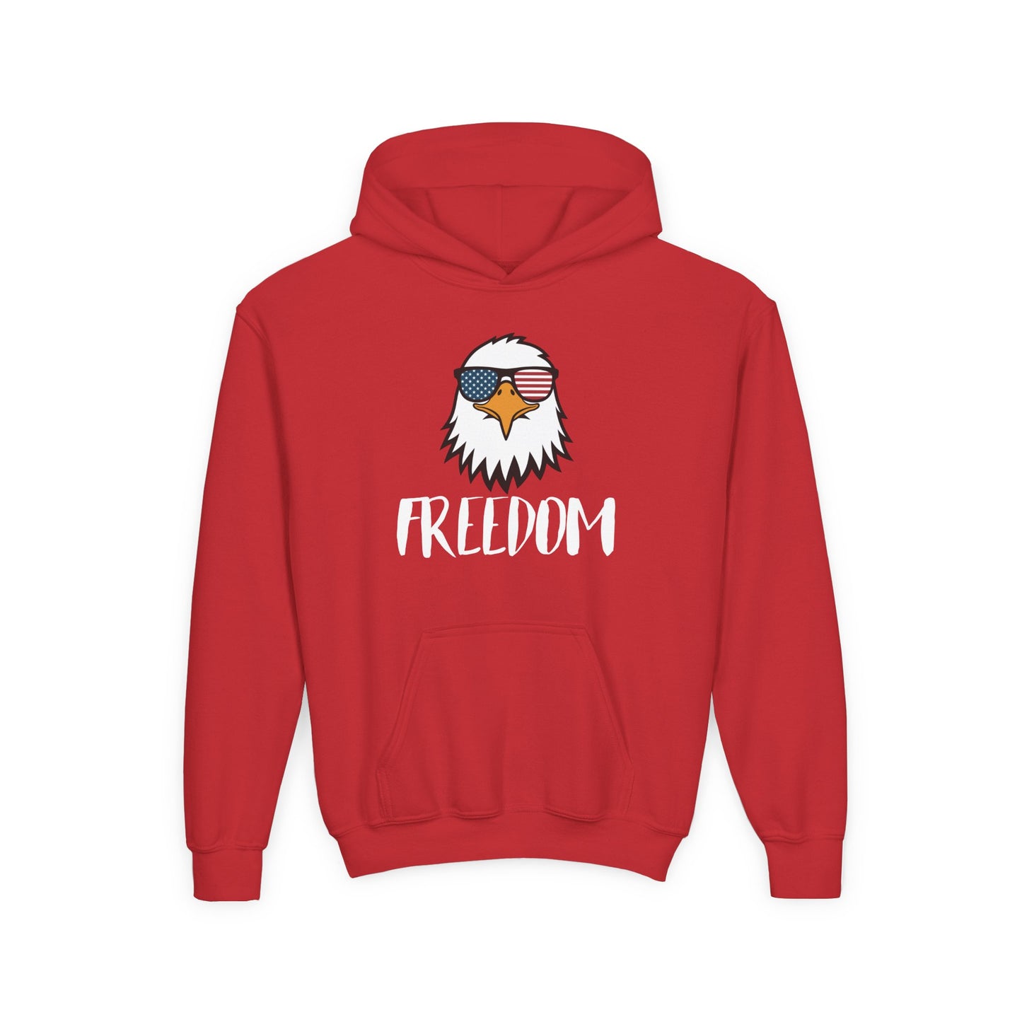 Freedom Eagle Aviator Youth Hoodie | USA Bald Eagle Graphic