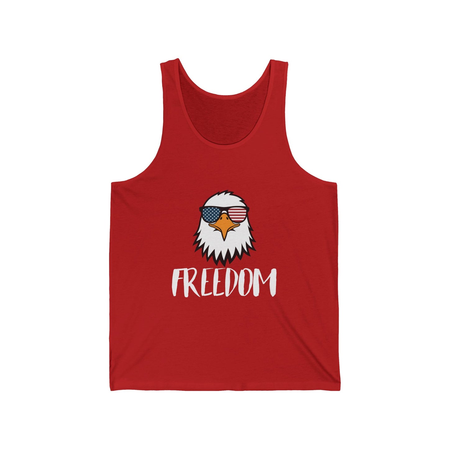 Freedom Eagle Aviator Men's Tank Top | USA Bald Eagle Graphic