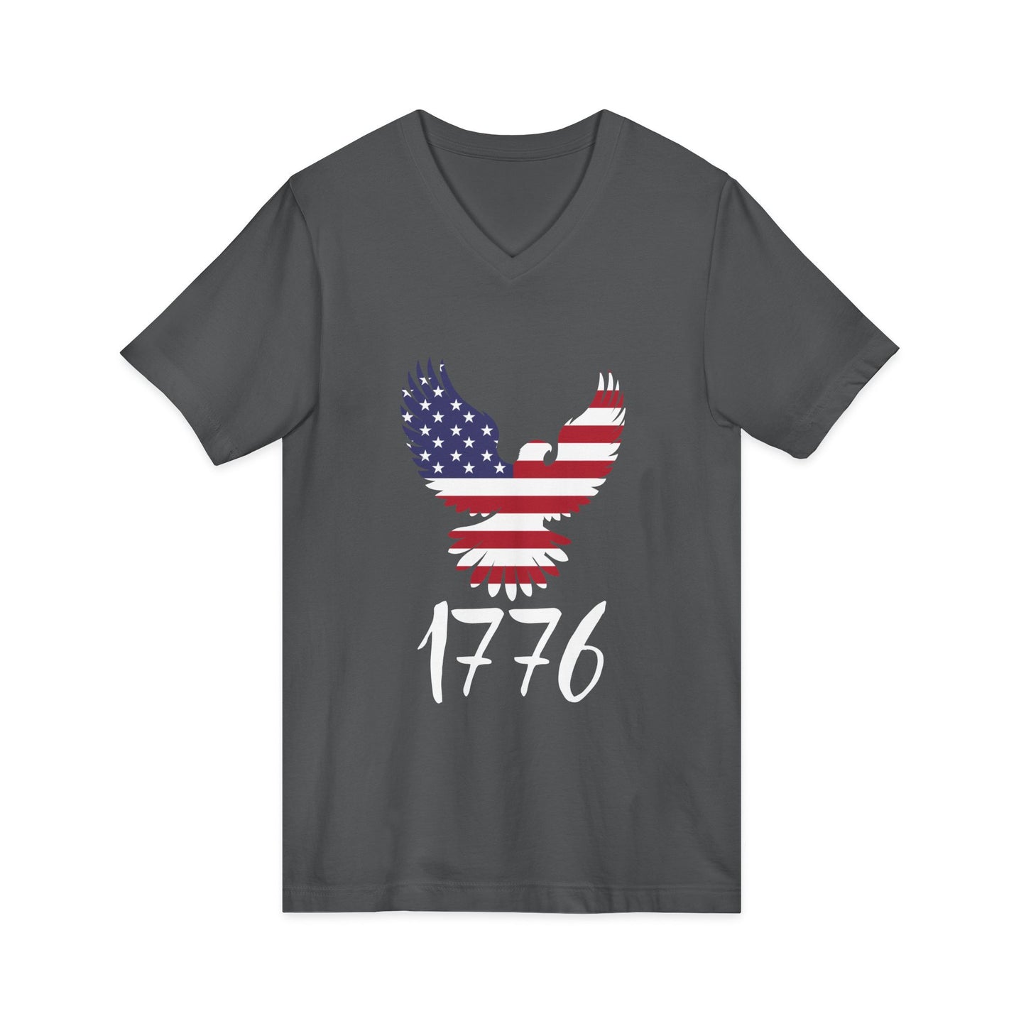 1776 Heritage Men's V-Neck Tee | USA Bald Eagle Graphic