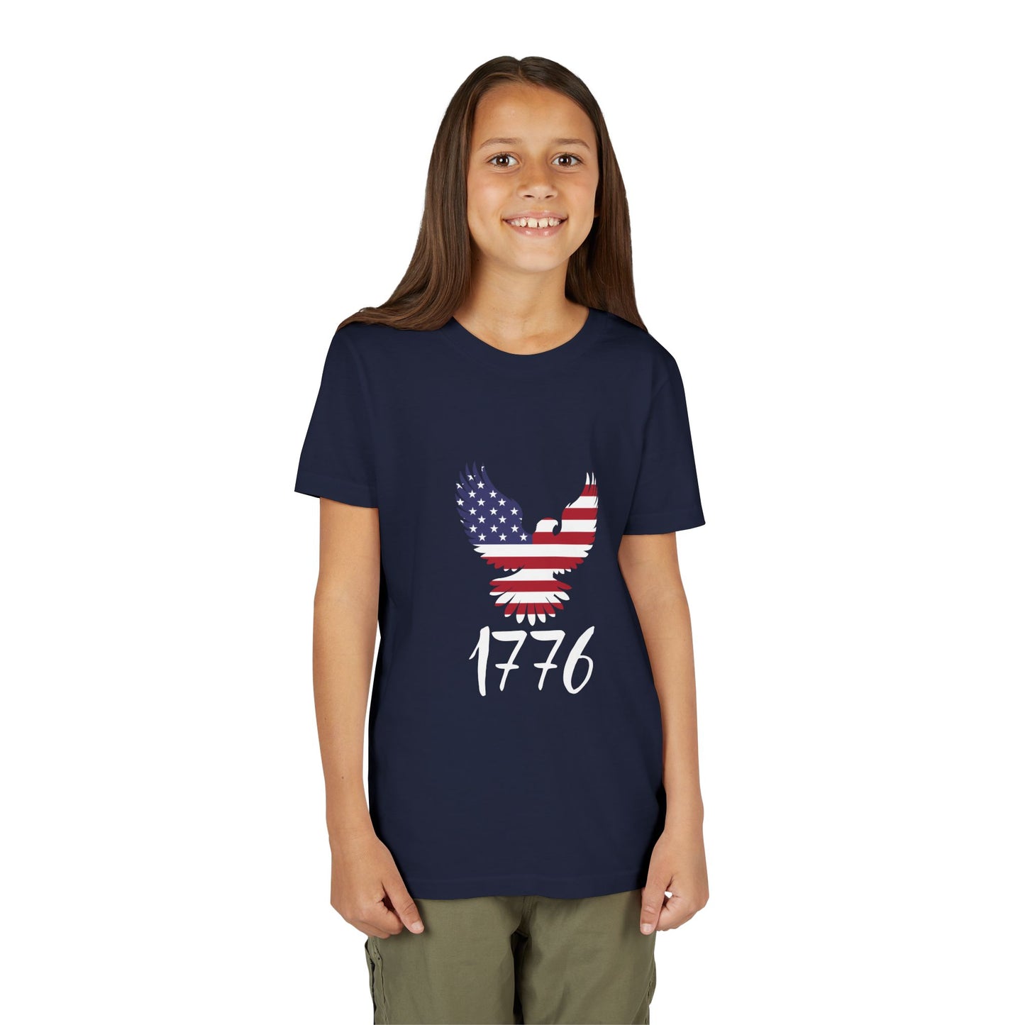 1776 Heritage Youth T-Shirt | USA Bald Eagle Graphic Tee