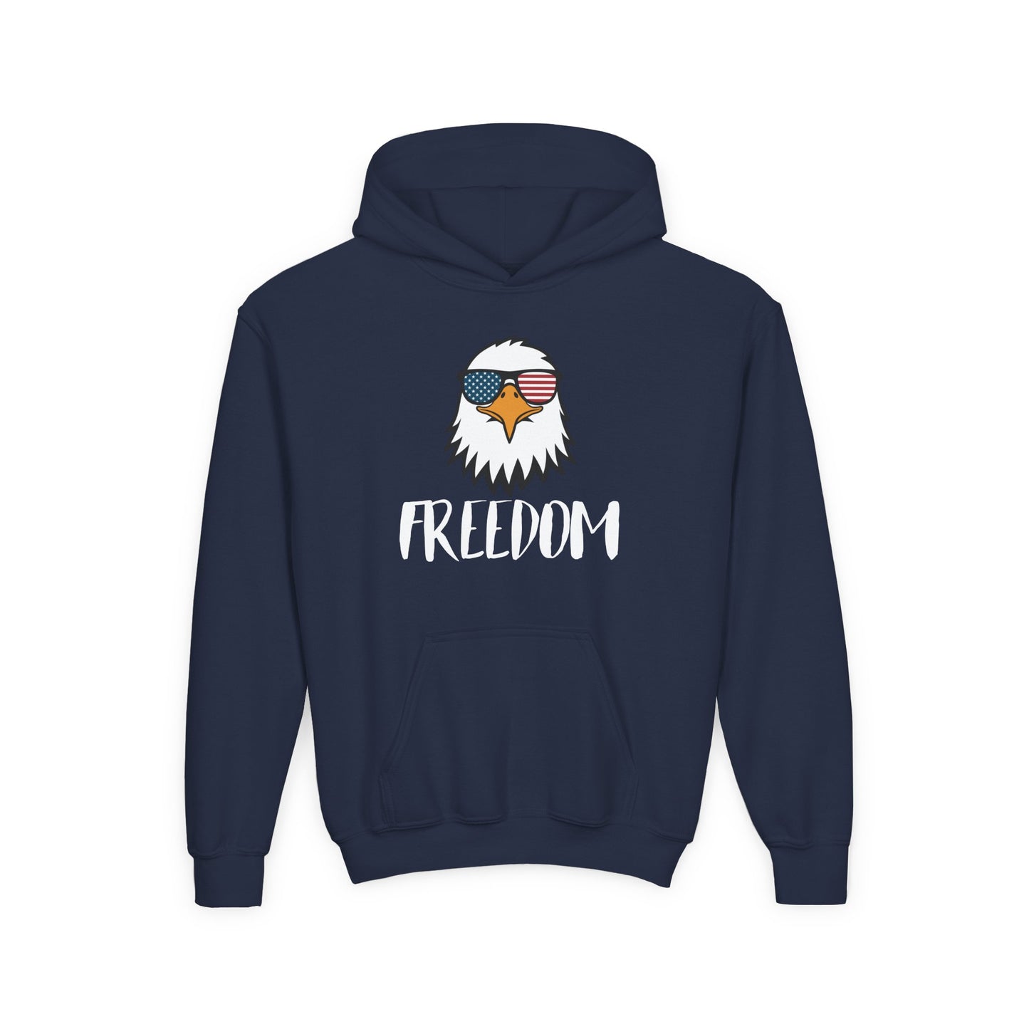 Freedom Eagle Aviator Youth Hoodie | USA Bald Eagle Graphic