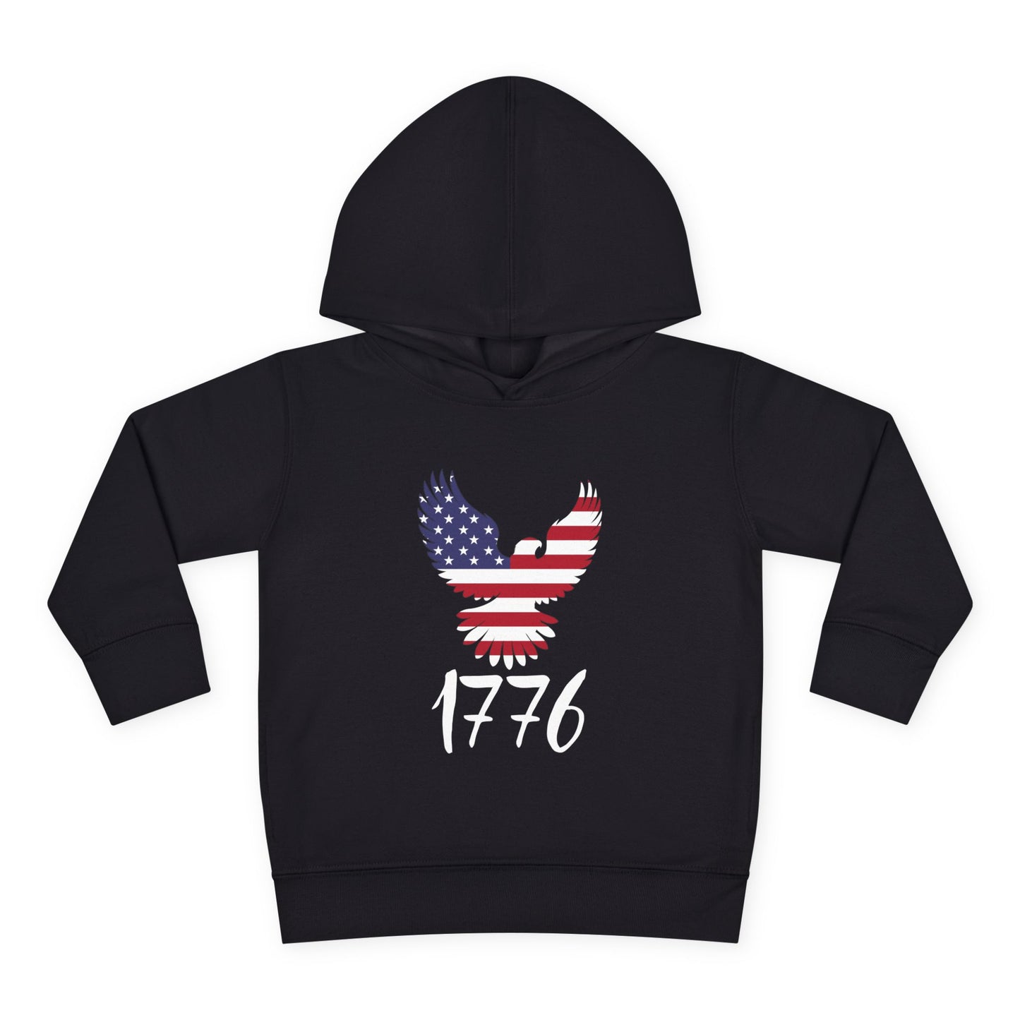 1776 Heritage Toddler Hoodie | USA Bald Eagle Graphic