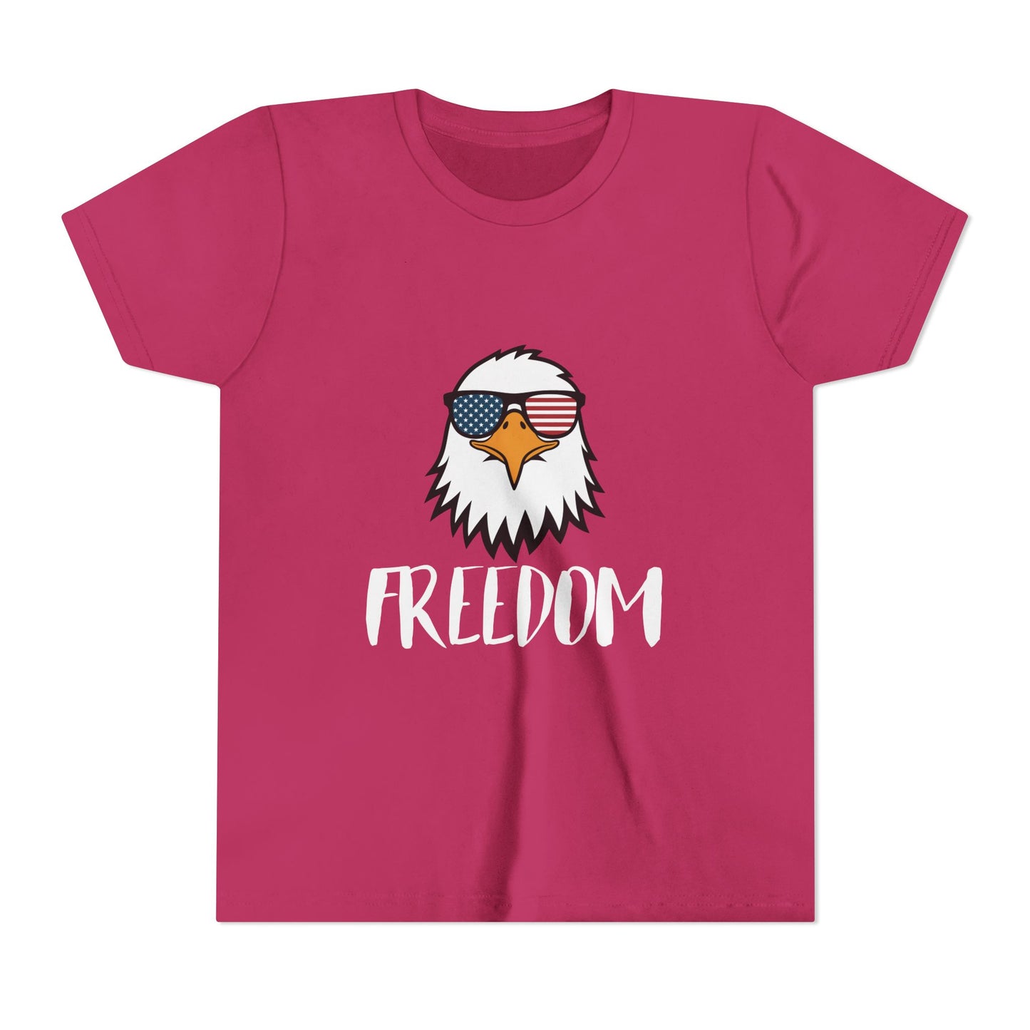 Freedom Eagle Aviator Youth T-Shirt | USA Bald Eagle Graphic Tee