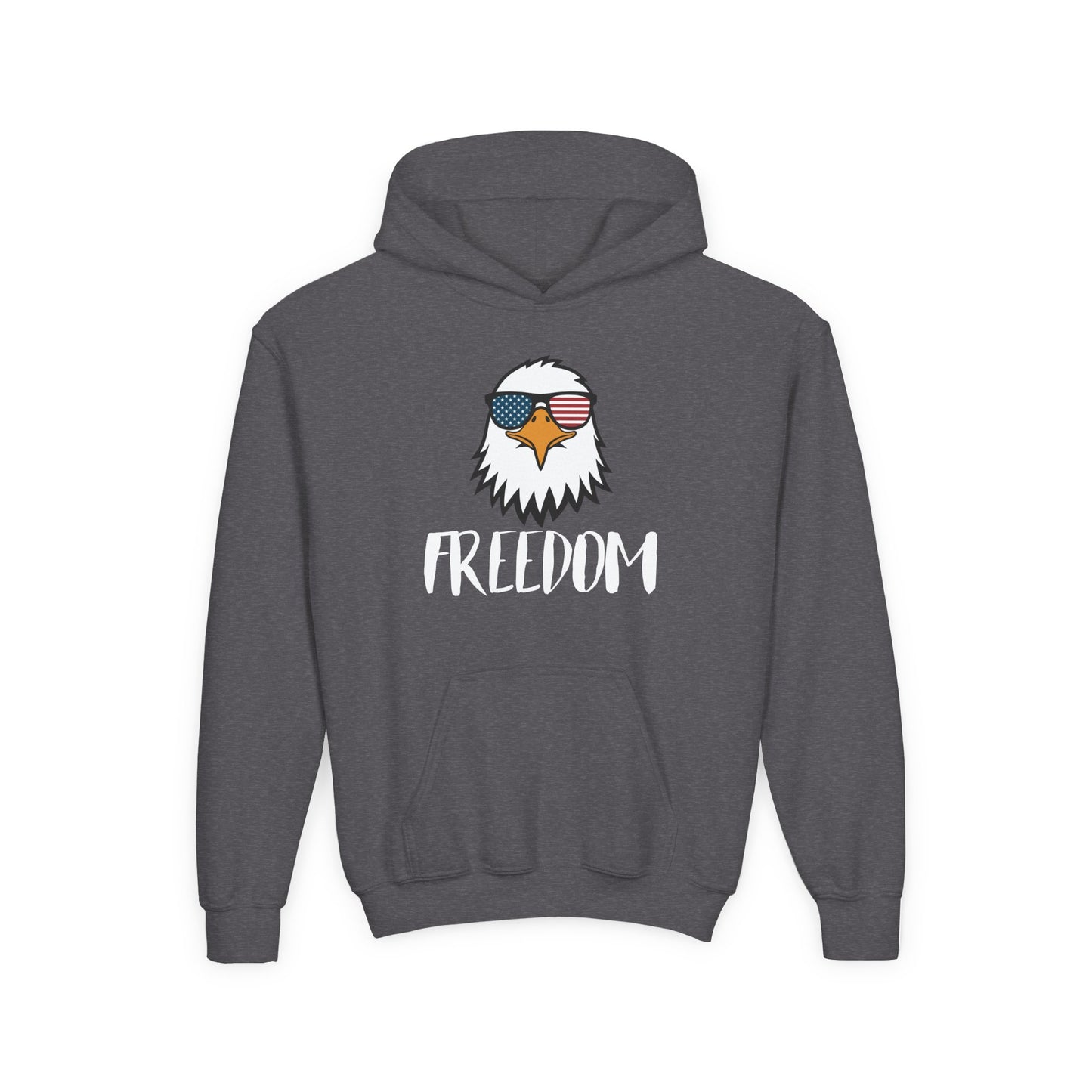 Freedom Eagle Aviator Youth Hoodie | USA Bald Eagle Graphic