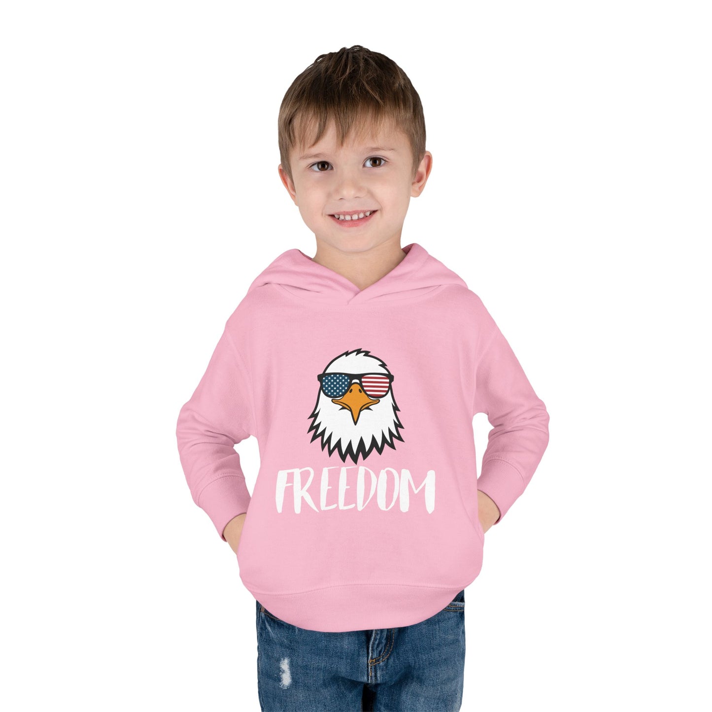 Freedom Eagle Aviator Toddler Hoodie | USA Bald Eagle Graphic