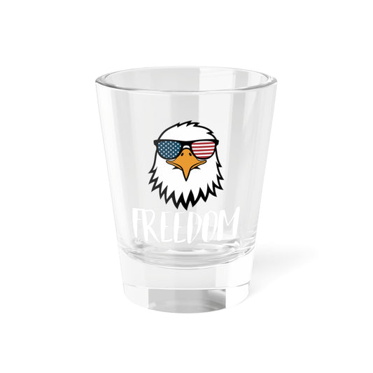 Premium Shot Glass - Freedom Eagle Aviator | Patriotic Drinkware
