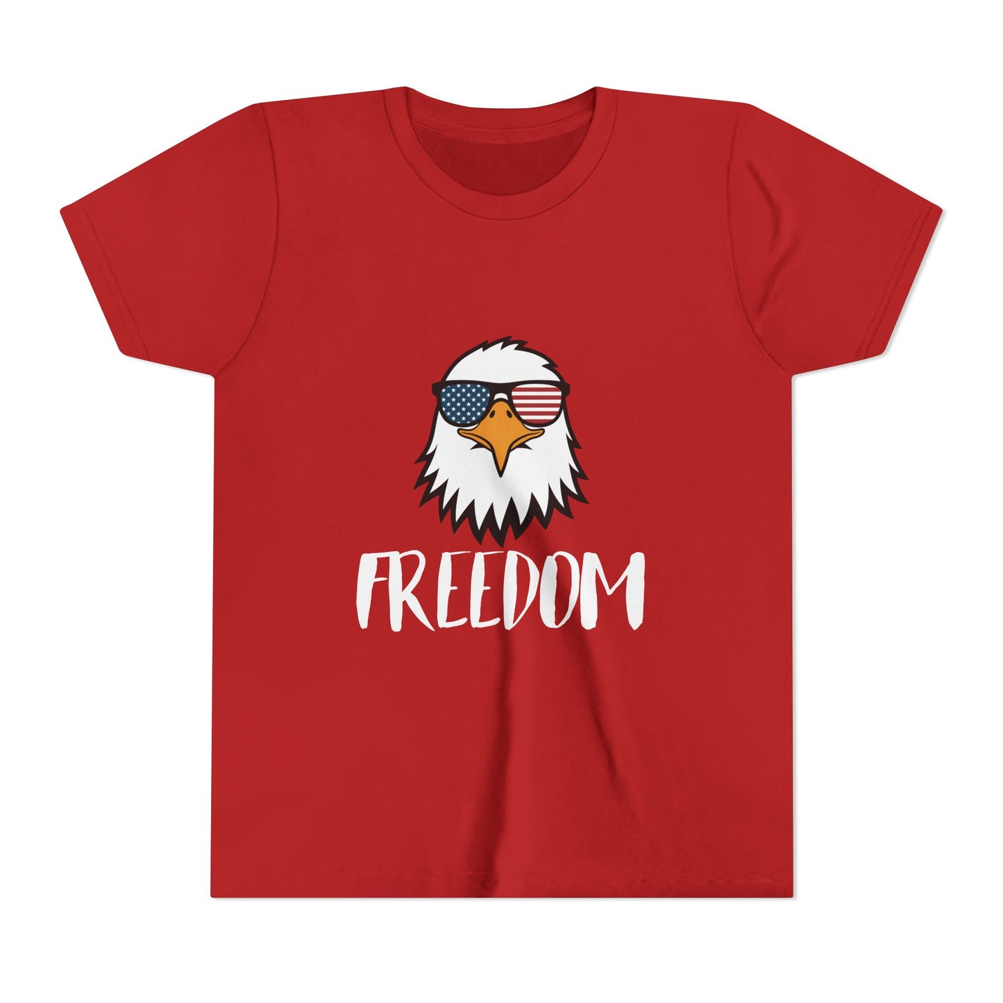 Freedom Eagle Aviator Youth T-Shirt | USA Bald Eagle Graphic Tee