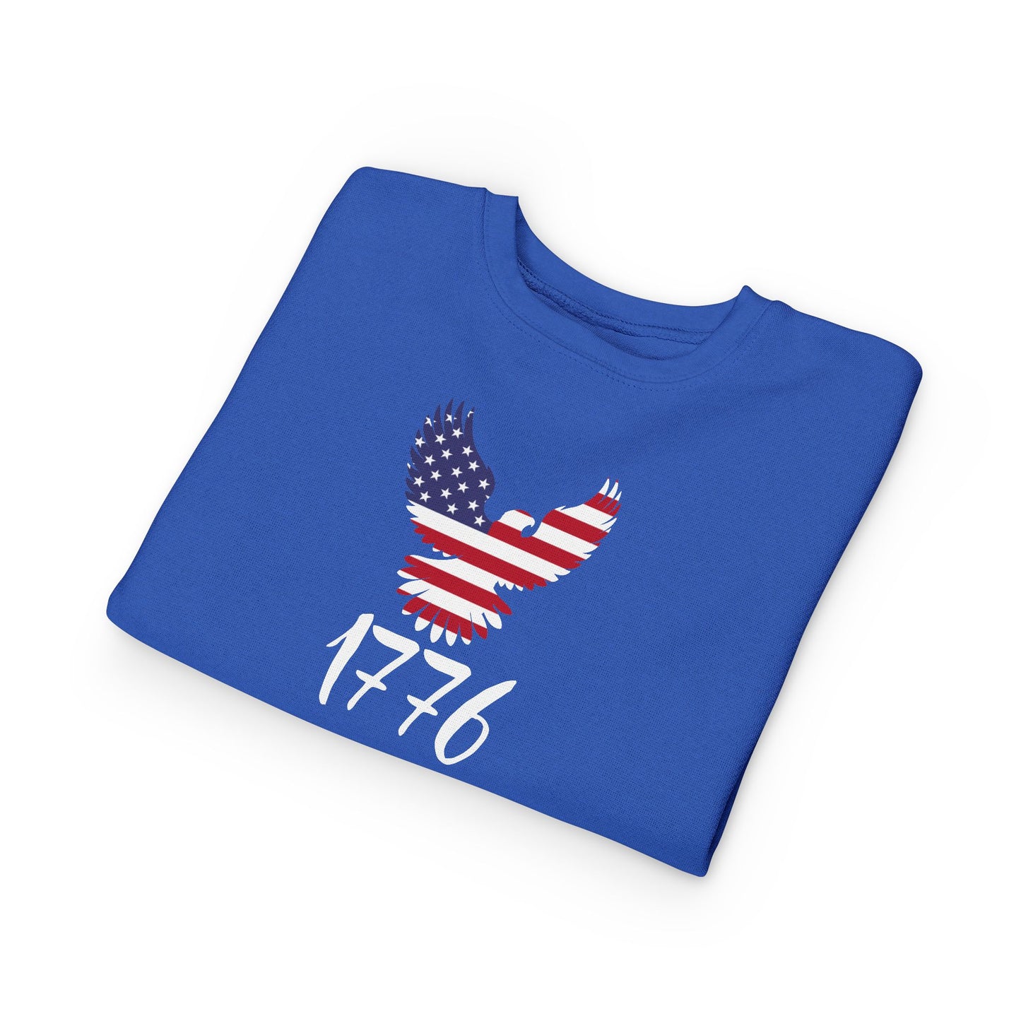 1776 Heritage Toddler Sweatshirt | USA Bald Eagle Graphic
