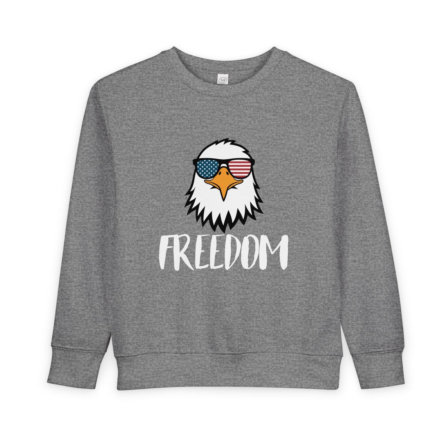 Freedom Eagle Aviator Toddler Sweatshirt | USA Bald Eagle Graphic