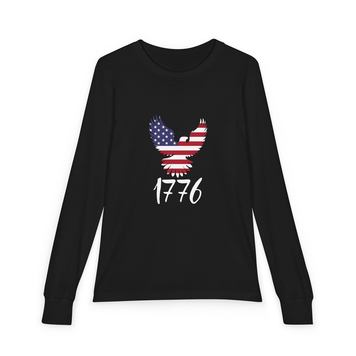 Premium Youth Long Sleeve Tee - 1776 Heritage | Patriotic American Eagle