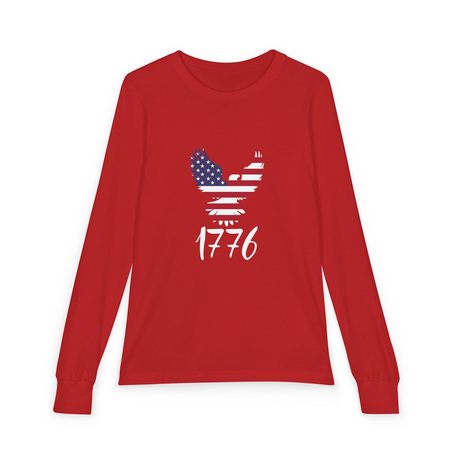 Premium Youth Long Sleeve Tee - 1776 Heritage | Patriotic American Eagle