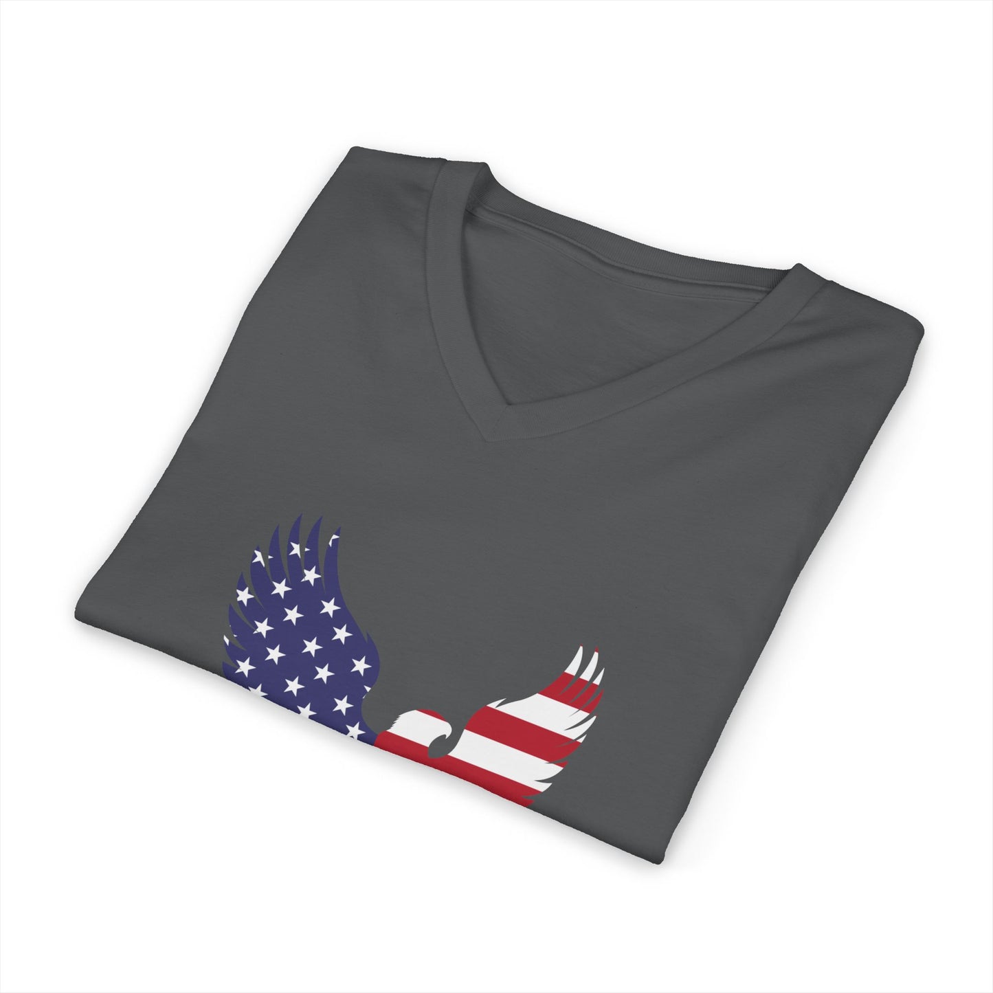 1776 Heritage Men's V-Neck Tee | USA Bald Eagle Graphic