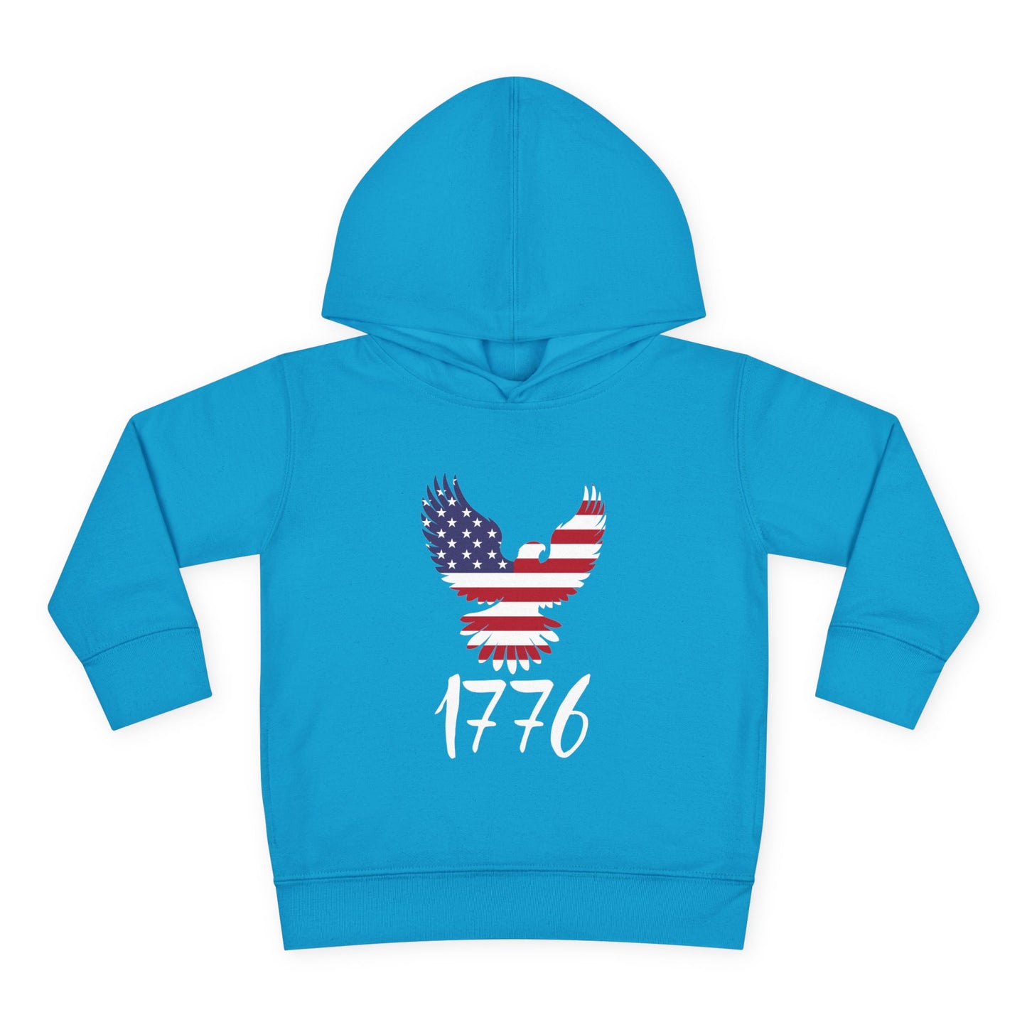 1776 Heritage Toddler Hoodie | USA Bald Eagle Graphic