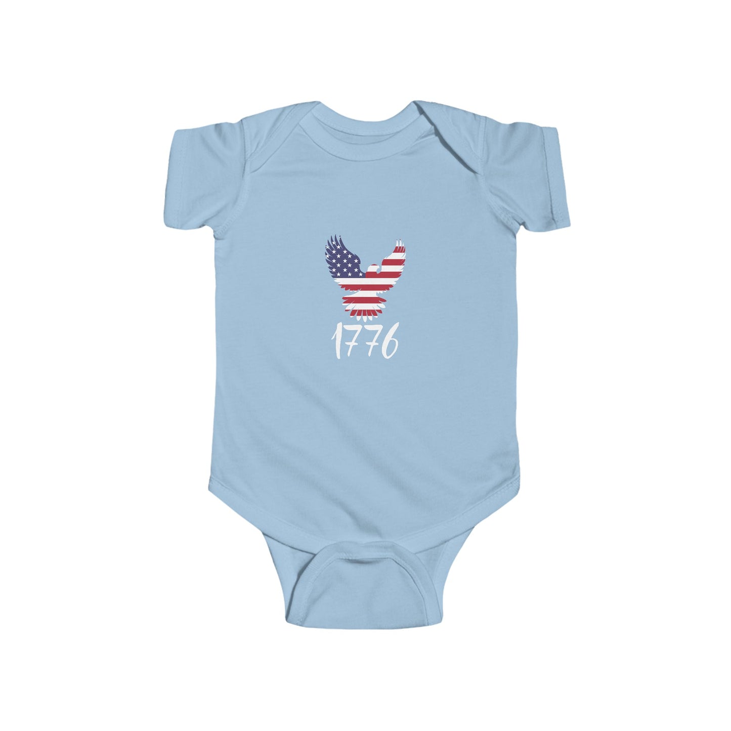 1776 Heritage Baby Bodysuit | USA Bald Eagle Graphic