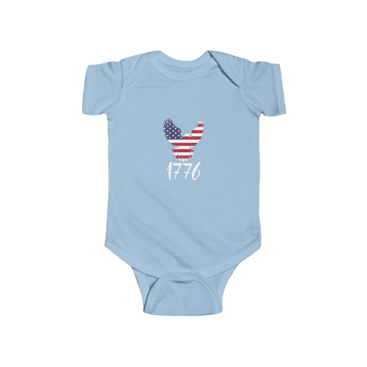 1776 Heritage Baby Bodysuit | USA Bald Eagle Graphic