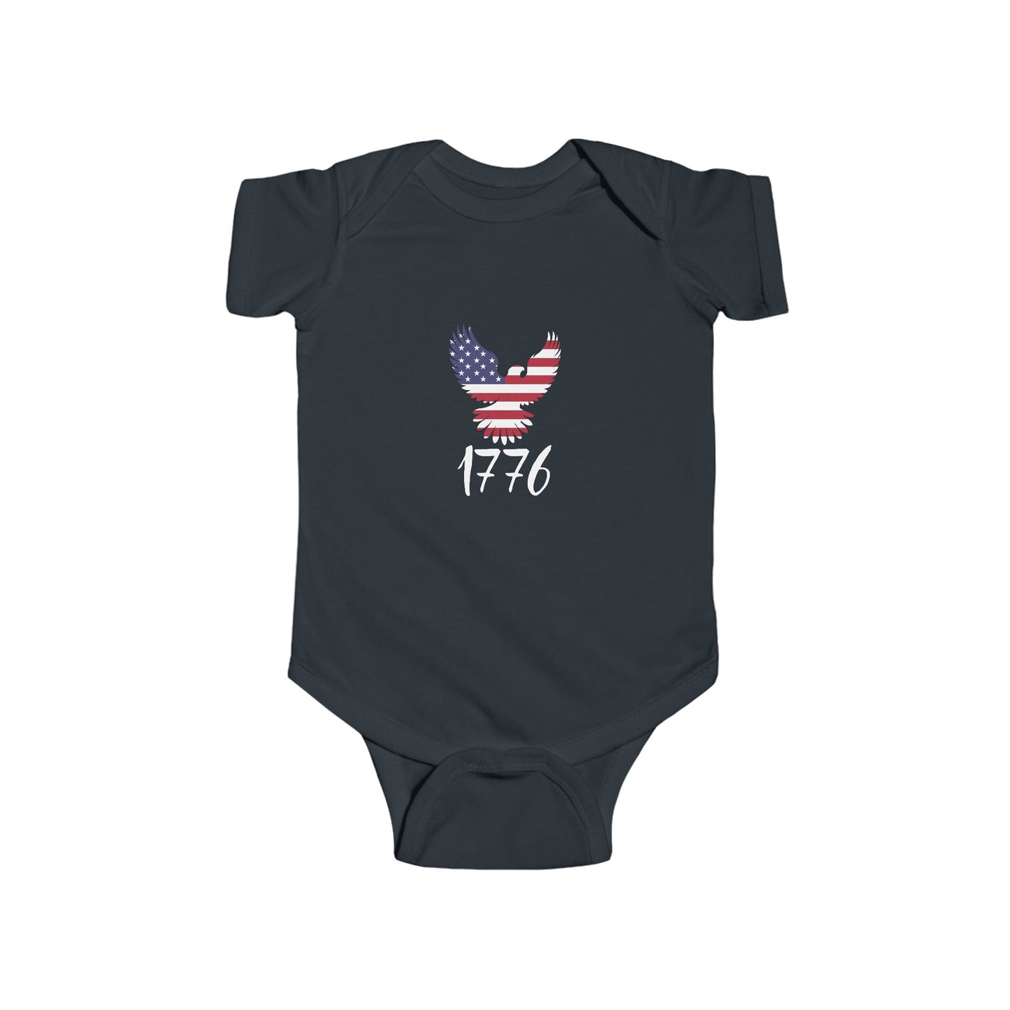 1776 Heritage Baby Bodysuit | USA Bald Eagle Graphic
