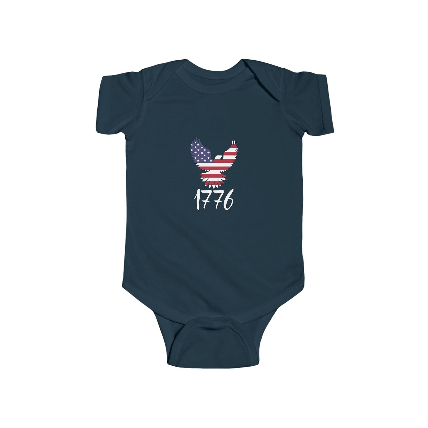1776 Heritage Baby Bodysuit | USA Bald Eagle Graphic