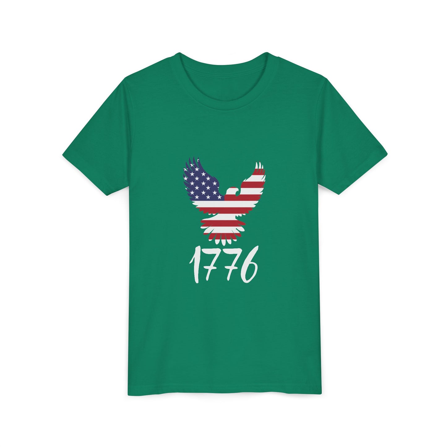 1776 Heritage Youth T-Shirt | USA Bald Eagle Graphic Tee