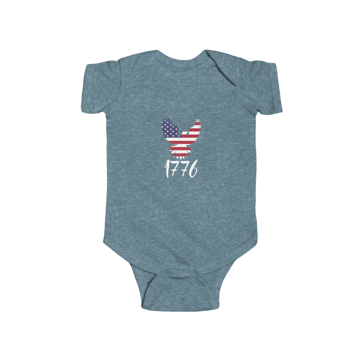 1776 Heritage Baby Bodysuit | USA Bald Eagle Graphic
