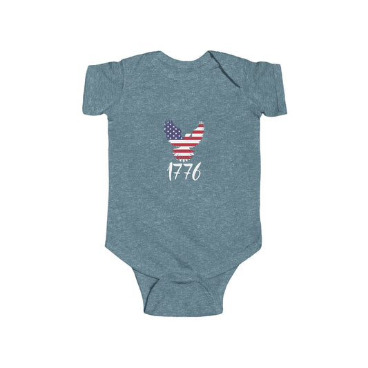 1776 Heritage Baby Bodysuit | USA Bald Eagle Graphic