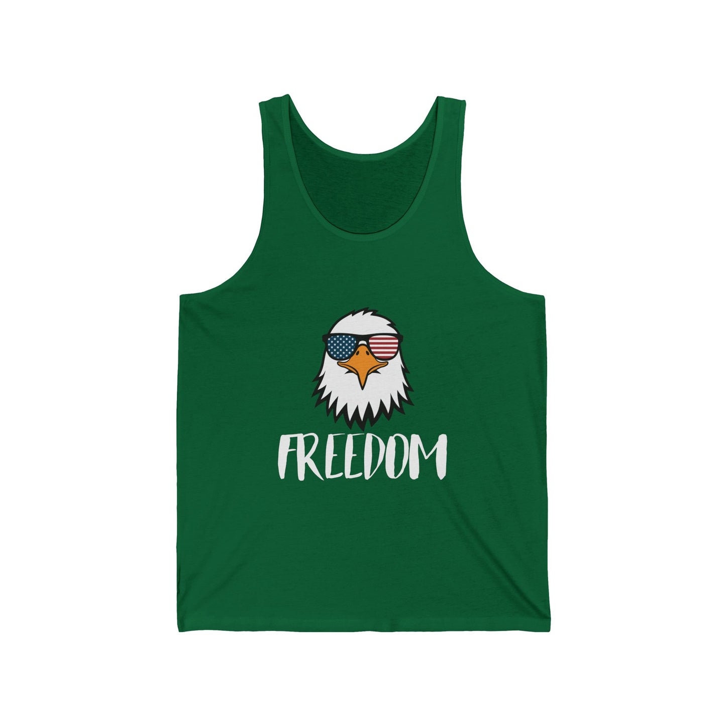 Freedom Eagle Aviator Men's Tank Top | USA Bald Eagle Graphic