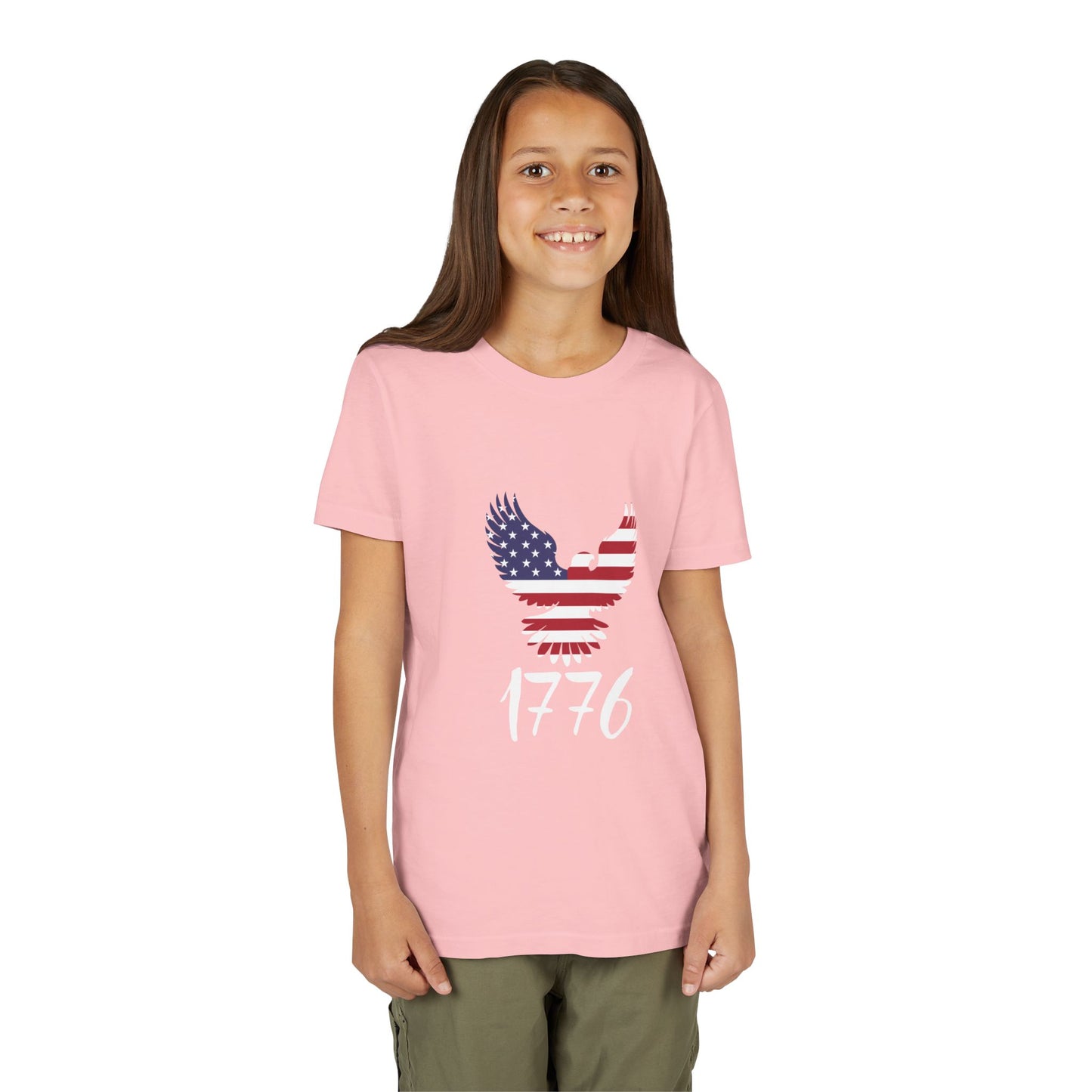 1776 Heritage Youth T-Shirt | USA Bald Eagle Graphic Tee
