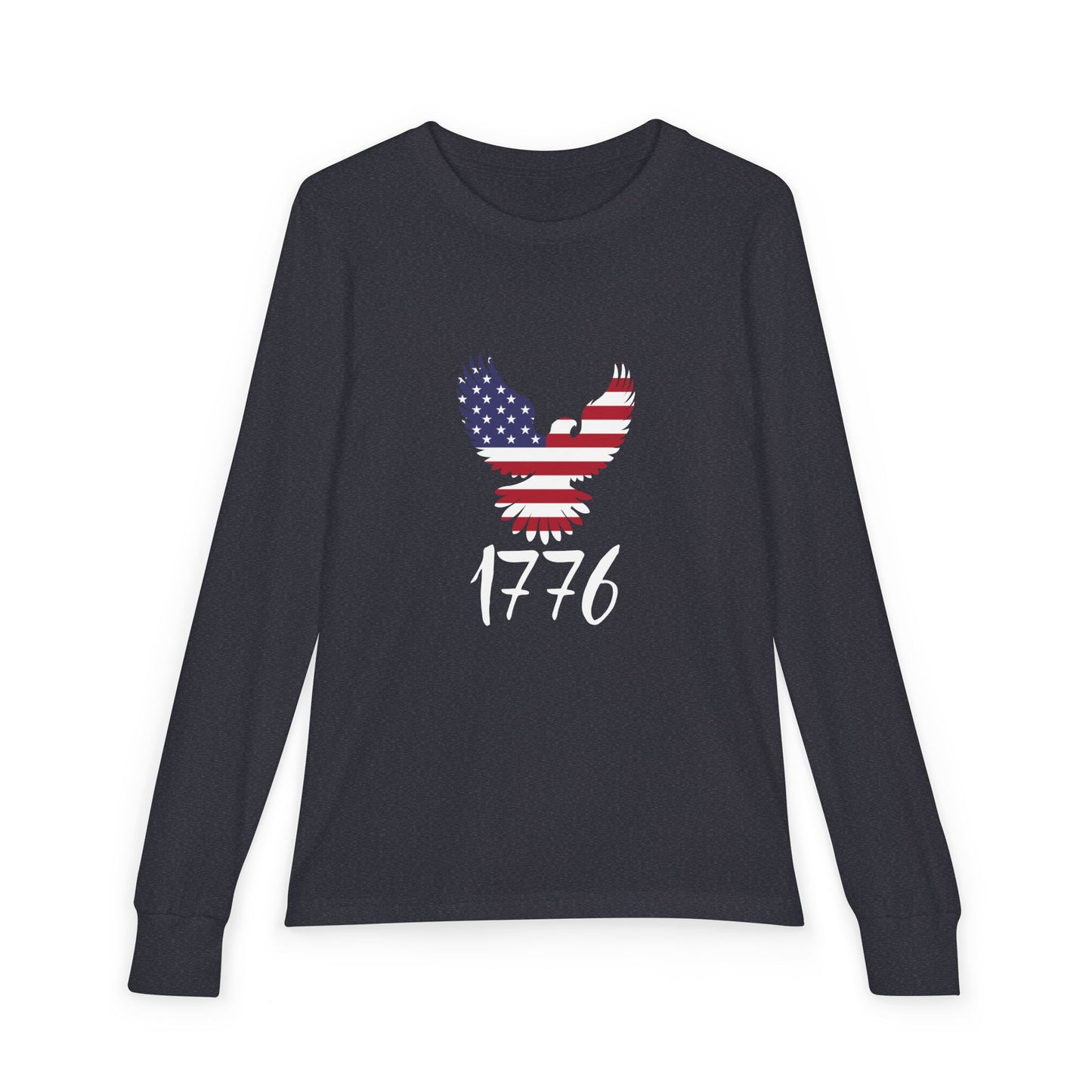 Premium Youth Long Sleeve Tee - 1776 Heritage | Patriotic American Eagle