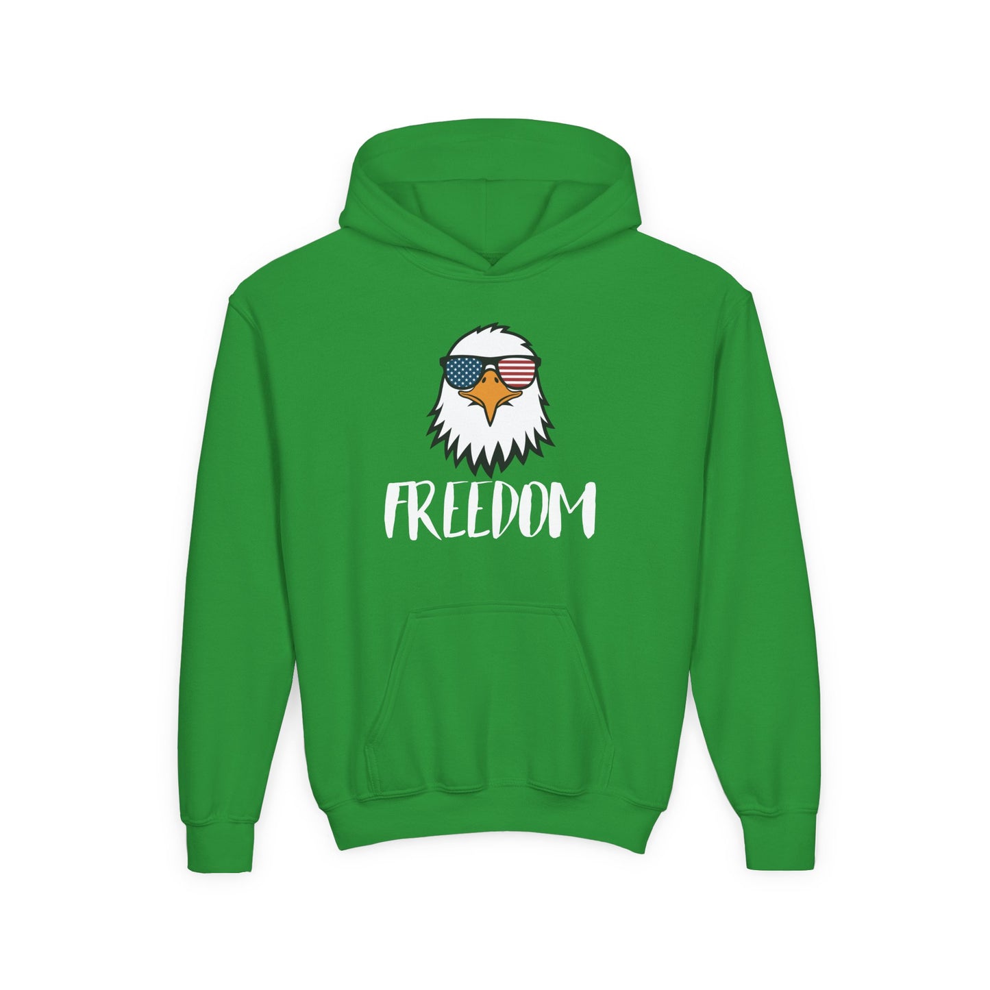 Freedom Eagle Aviator Youth Hoodie | USA Bald Eagle Graphic