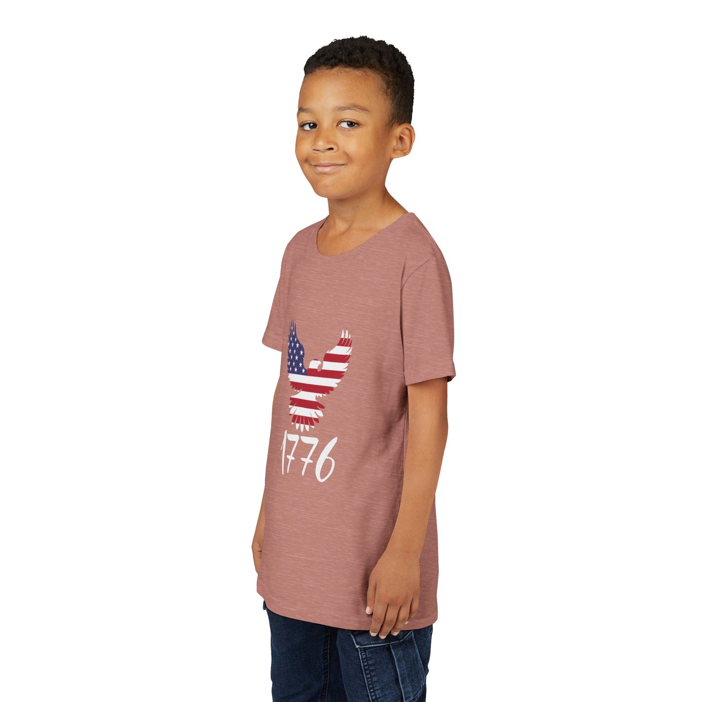 1776 Heritage Youth T-Shirt | USA Bald Eagle Graphic Tee