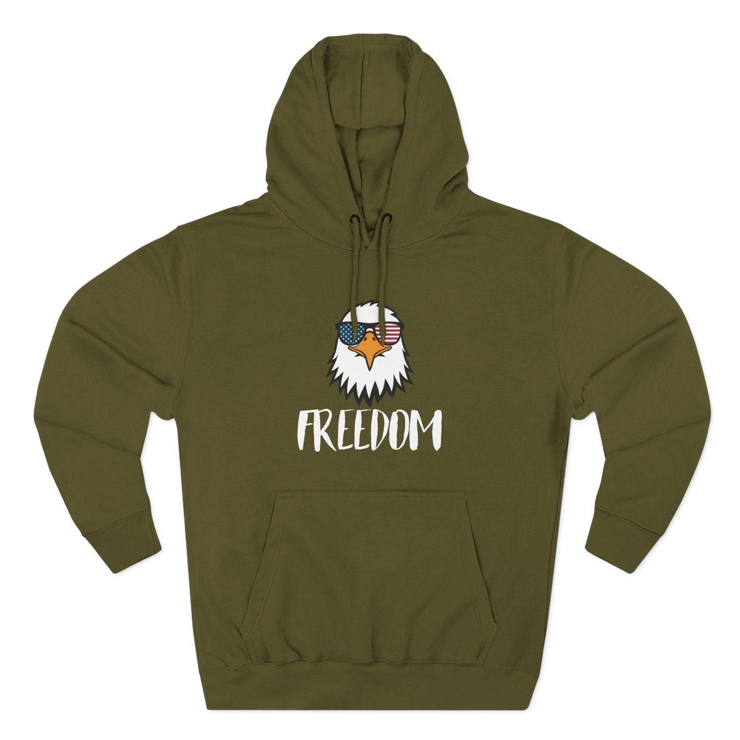 Freedom Eagle Aviator Premium Hoodie | USA Bald Eagle Graphic
