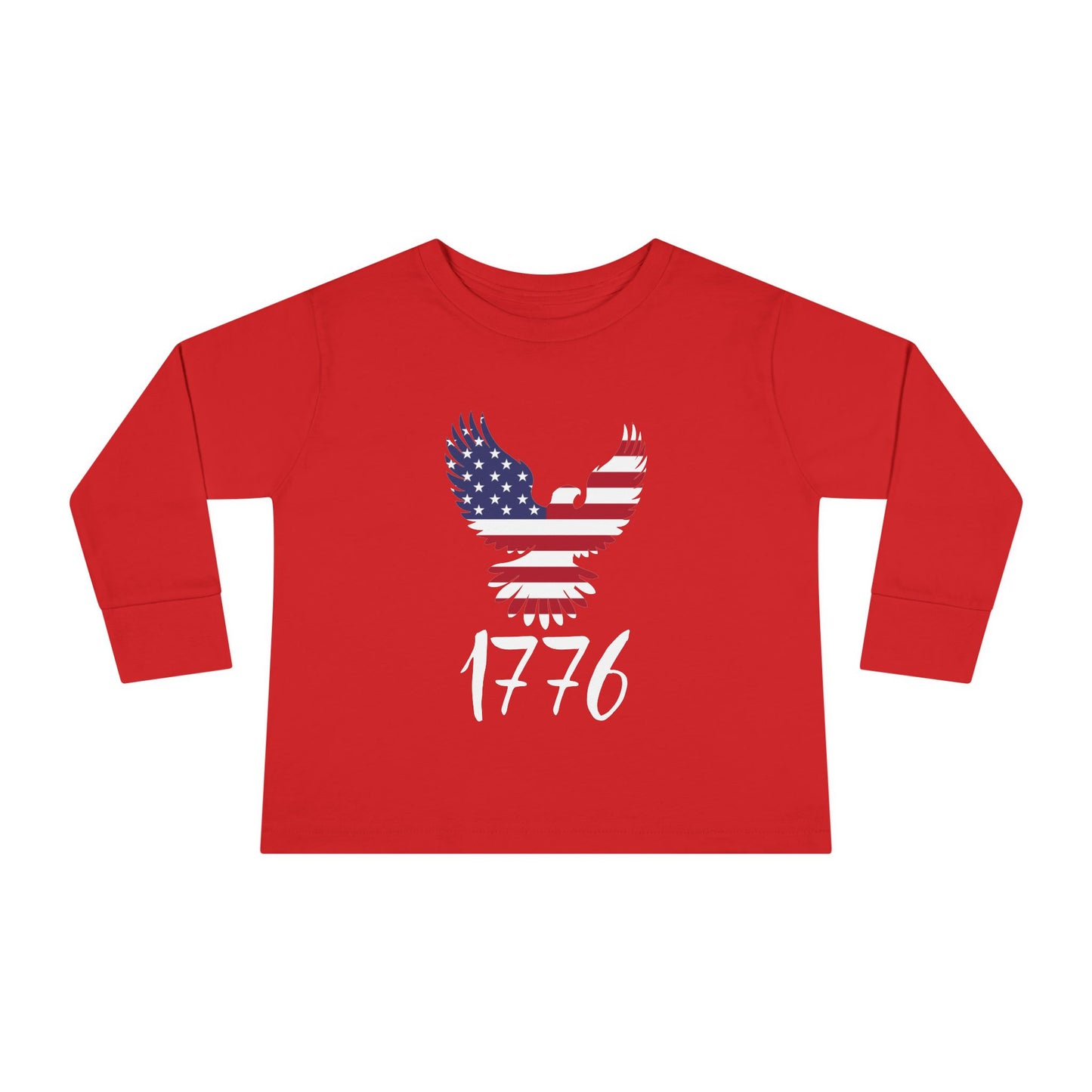 Premium Toddler Long Sleeve Tee - 1776 Heritage | Patriotic American Eagle