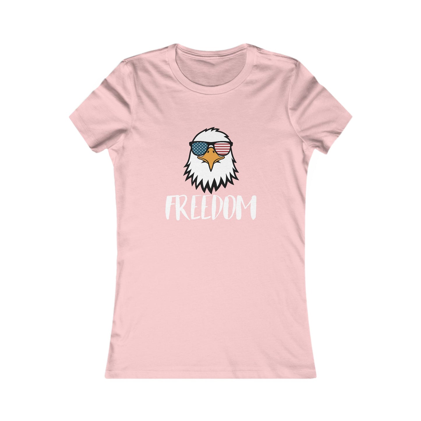 Freedom Eagle Aviator Women's Favorite Tee | USA Bald Eagle Graphic Tee