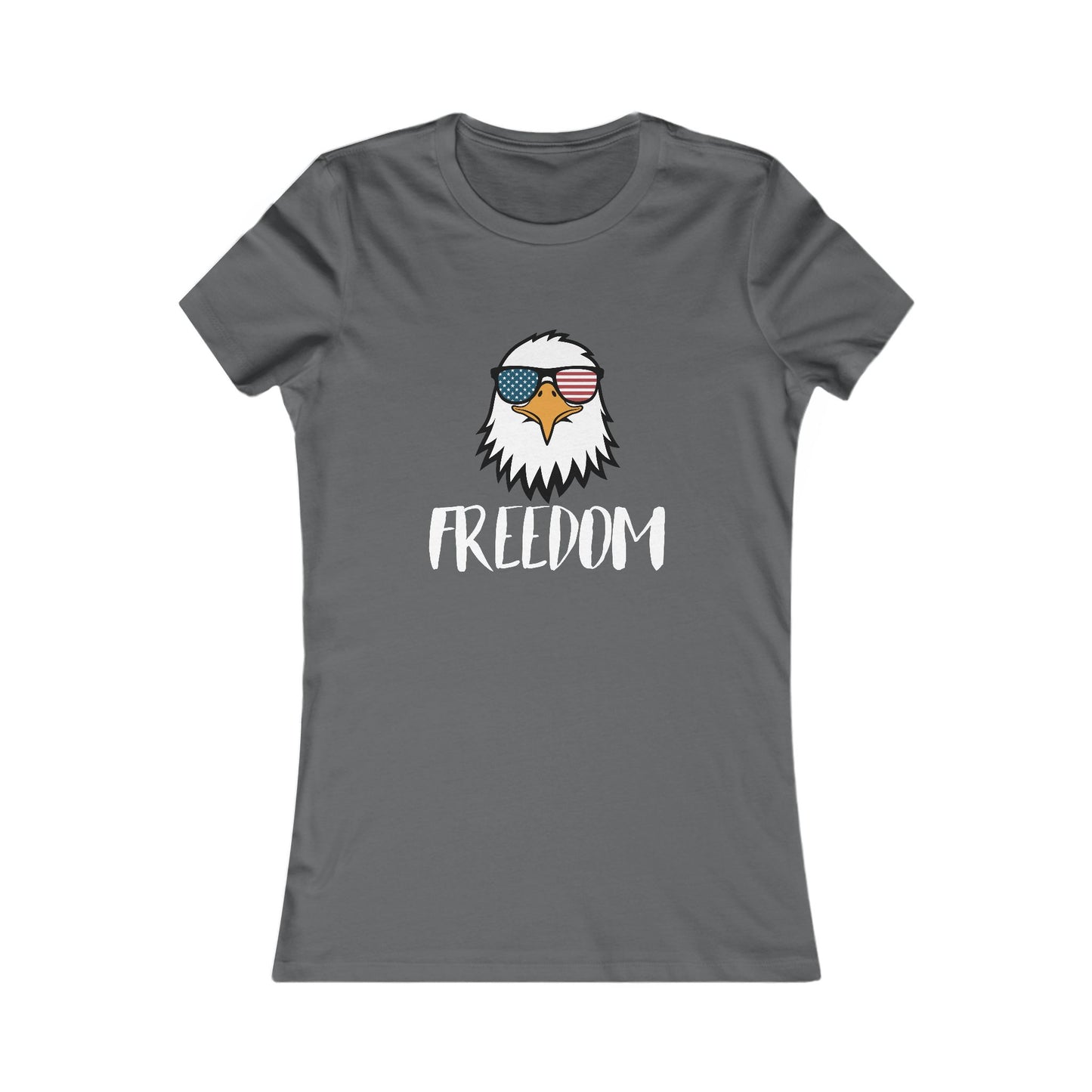 Freedom Eagle Aviator Women's Favorite Tee | USA Bald Eagle Graphic Tee