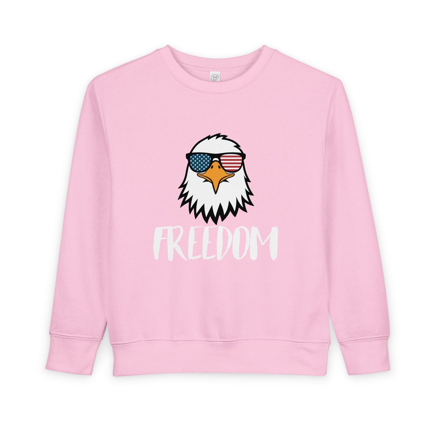 Freedom Eagle Aviator Toddler Sweatshirt | USA Bald Eagle Graphic