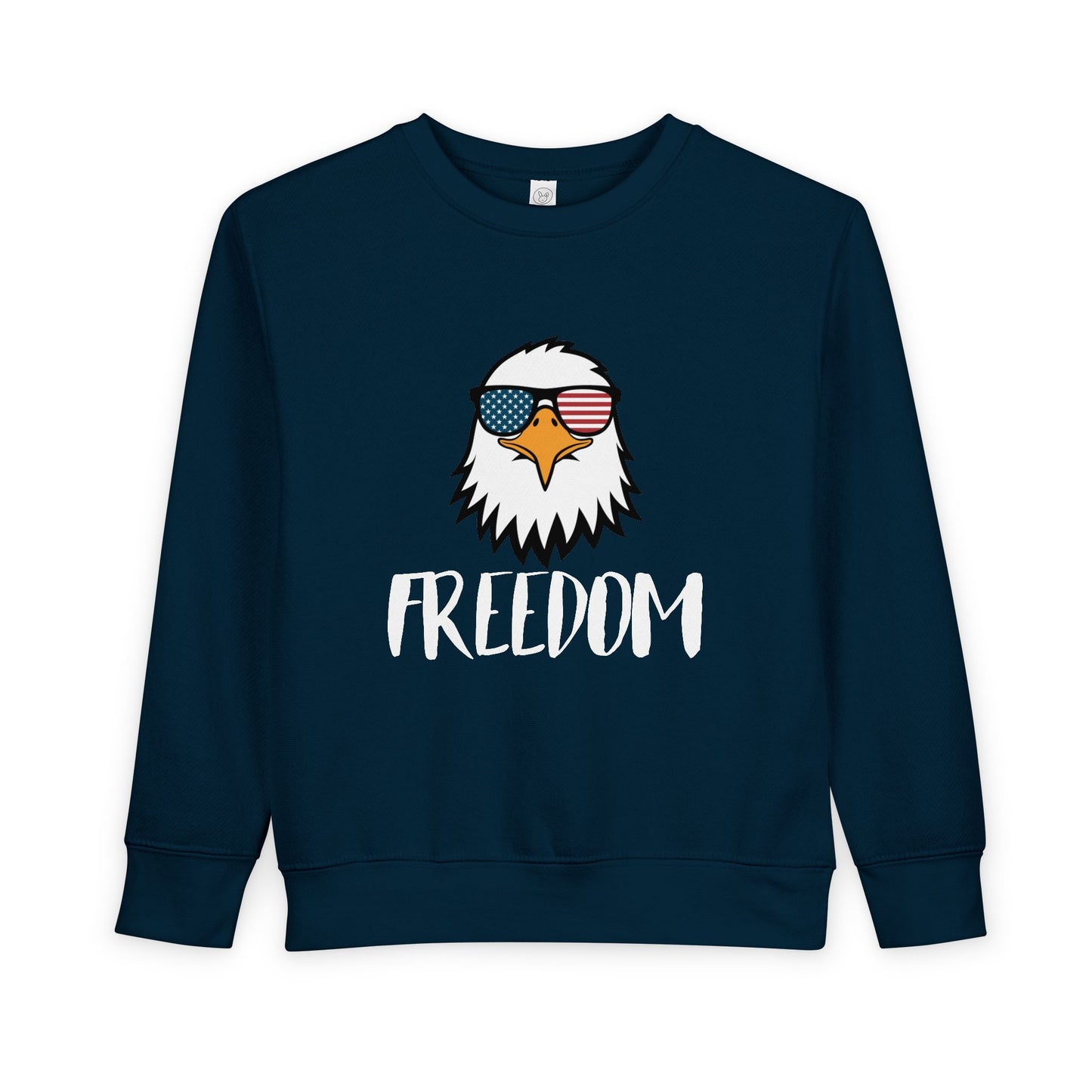 Freedom Eagle Aviator Toddler Sweatshirt | USA Bald Eagle Graphic